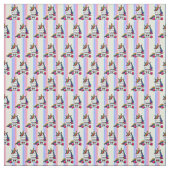 Baby Unicorn mit Rainbow Background Stoff (Muster)