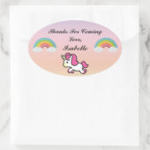 Baby Unicorn Party Vielen Dank Sticker (Tasche)