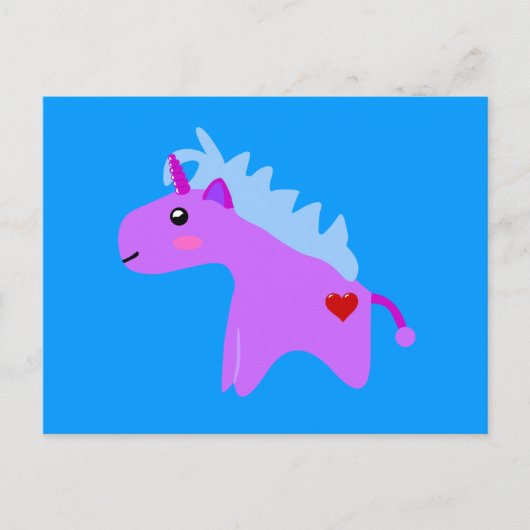Baby Unicorn Postkarte (Vorderseite)