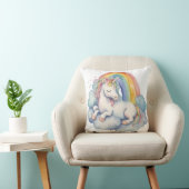 Baby Unicorn Rainbow Cloud Kissen (Stuhl )
