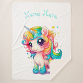 "Baby Unicorn" Sherpadecke (Vorderseite)