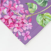 Baby Unicorn spielend Garten Fleece Blanket, Baby (Ecke)