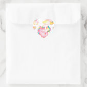 Baby Unicorn Spielgarten Einmaliges Geschenk Herz-Aufkleber (Tasche)