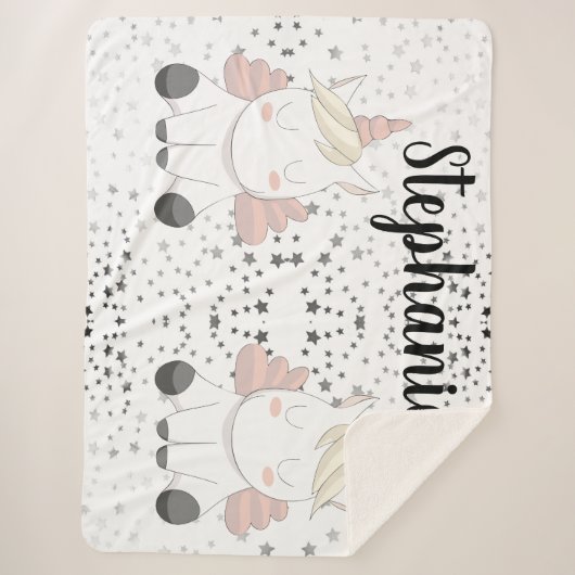 Baby Unicorns Sherpadecke (Vorderseite)