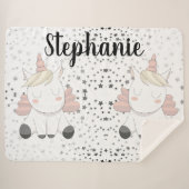 Baby Unicorns Sherpadecke (Vorderseite (Horizontal))