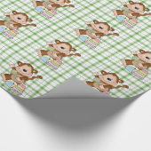 Baby Unisex Monkey Cartoon Packpapier (Ecke)