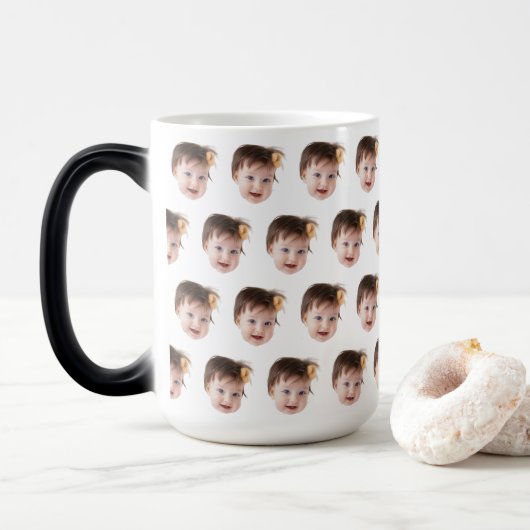 Baby unsere Hunde Ihr Mann's Face Funny Geschenk I Verwandlungstasse (Mit Donut)