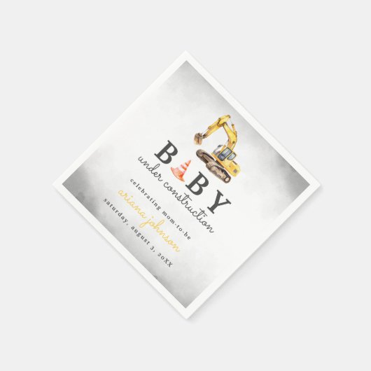 Baby unter Baukinderdusche Serviette (Ecke)