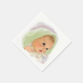 Baby unter einer Decke Serviette (Ecke)