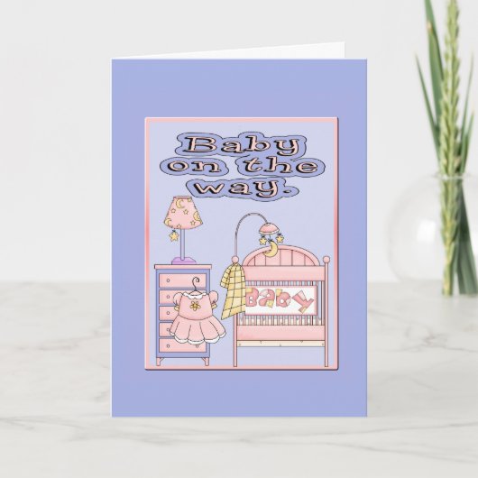 Baby unterwegs einladung (Vorderseite)