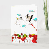 Baby unterwegs karte (Vorderseite)