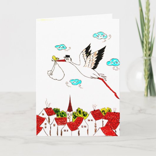 Baby unterwegs karte (Vorderseite)