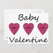 Baby Valentine Feiertagspostkarte (Vorne/Hinten)