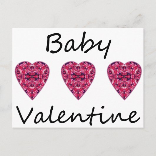 Baby Valentine Feiertagspostkarte (Vorderseite)