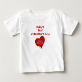 Baby Valentine I Liebe Mommy Baby T-shirt (Vorderseite)