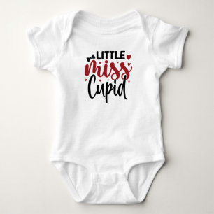 Baby Valentine's Day Little Miss Cupid Baby Bodysu Strampler