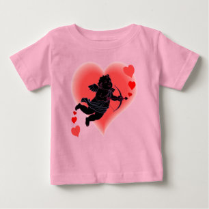 Baby Valentinstag Bodysuit Öko-Cupid Baby-Shirt T-shirt