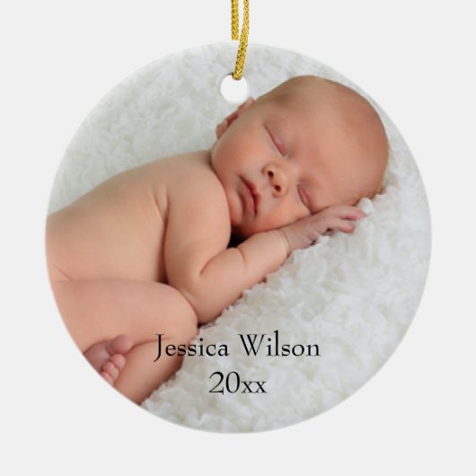 Baby-Verzierung Keramik Ornament (Vorne)