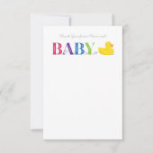 Baby Vielen Dank, dass Sie Mitteilungskarten Gumbe (Vorderseite)