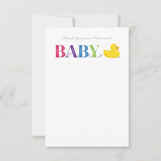 Baby Vielen Dank, dass Sie Mitteilungskarten Gumbe (Vorderseite)