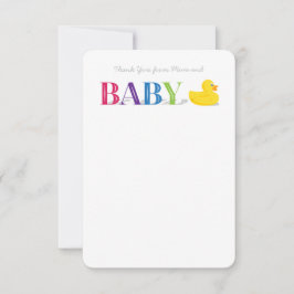 Baby Vielen Dank, dass Sie Mitteilungskarten Gumbe