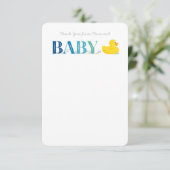 Baby Vielen Dank, dass Sie Mitteilungskarten Gumbe (Stehend Vorderseite)