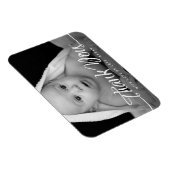 Baby Vielen Dank für Ihr individuelles Foto Chic H Magnet (Rechte Seite)