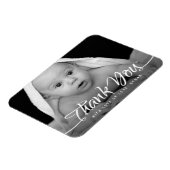 Baby Vielen Dank für Ihr individuelles Foto Chic H Magnet (Linke Seite)