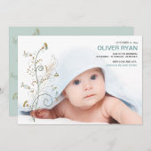 Baby Vines Foto Geburtsankündigung Ankündigung (Vorne/Hinten)