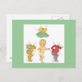 Baby Vintag Paper Puppenkarten Postkarte (Vorne/Hinten)