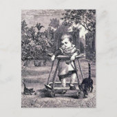 "Baby" Vintage Buchillustration Postkarte (Vorderseite)