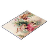 Baby-Vintager Engel-Fee Notizblock (Linke Seite)