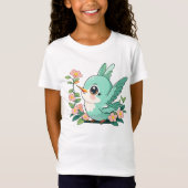 Baby Vögel mit ihrer Blume T-Shirt (Vorderseite)
