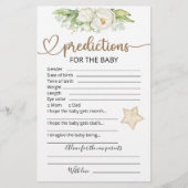 Baby-Vorhersagen | Baby Showspiel (Vorderseite)