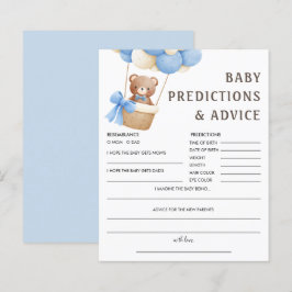 Baby-Vorhersagen | Bear Balloon Baby Showspiel