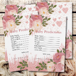 Baby Vorhersagen Glitz und Glam Pink Sparkle Shine