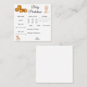 Baby-Vorhersagen Mitteilungskarte (Vorne/Hinten)