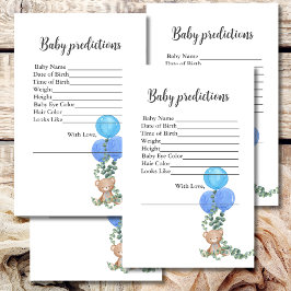 Baby Vorhersagen Oh Boy Bären Balloon Eucalyptus