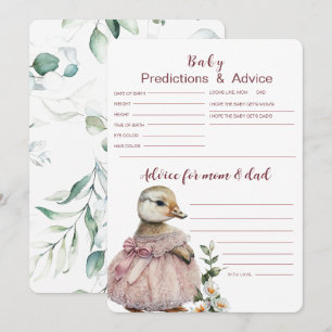 Baby-Vorhersagen & Ratgeber Karte   Baby Shower Sp
