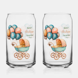 Baby-Wagen-Soda-Glas Dosenglas
