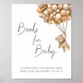 Baby Wait Balloon Baby Showbücher für Baby Poster (Vorne)