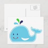 Baby-Wal Postkarte (Vorne/Hinten)