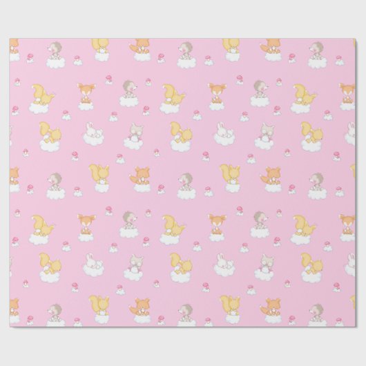 Baby-Wald Geschenkpapier (Flach)