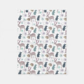 Baby-Waldtier-Geschöpfe Fleecedecke (Vorderseite)