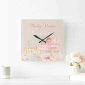 Baby Wall Clock Quadratische Wanduhr (Zuhause)