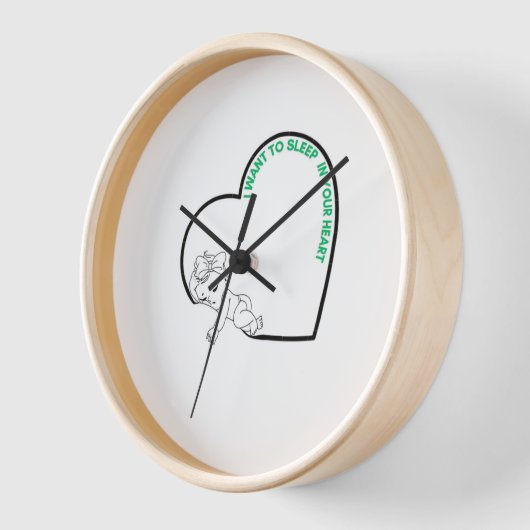 BABY WALL CLOCK UHR (Winkel)