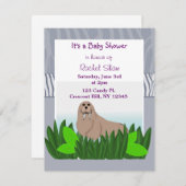 Baby Walrus Baby Shower Einladung (Vorne/Hinten)
