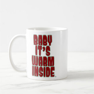 Baby warm drinnen lustige gemütliche Feiertagszeit Kaffeetasse