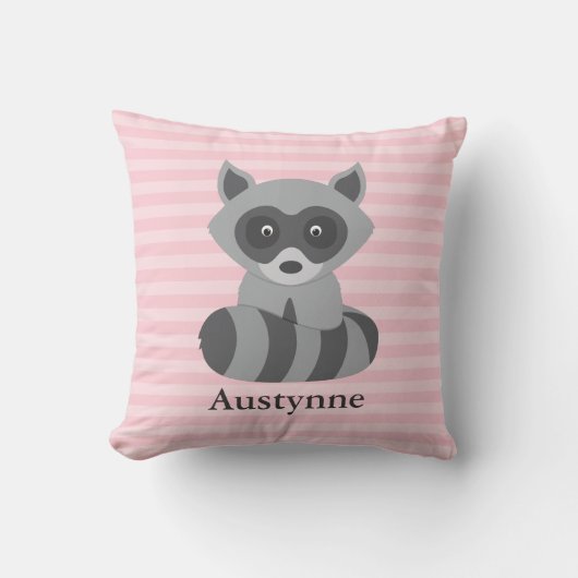 Baby-Waschbär Kissen (Vorderseite)
