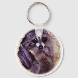 Baby-Waschbär Schlüsselanhänger